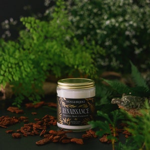 Renaissance Soy Candle - Bergamot, Cedar, Myrrh