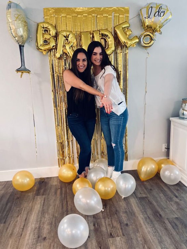 Bridal Shower Bundle Classy Gold Bachelorette Decorations Etsy