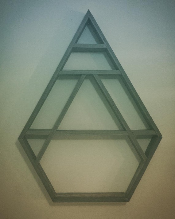 Large geometric wall shelf Etsy