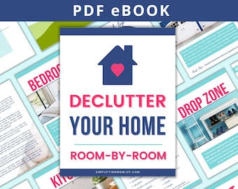 Home Declutter Room-by-Room eBook | Decluttering Guide (PDF)