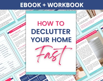 Szybkie porządkowanie domu – drukowany przewodnik po porządkowaniu + zeszyt ćwiczeń, organizacja domu w formacie PDF