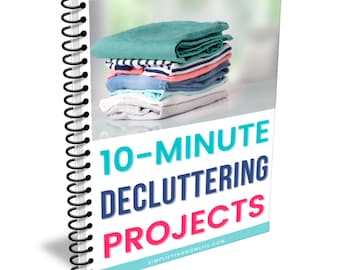 Planer porządkowania do druku – Szybko pozbądź się bałaganu w domu, przewodnik po pokojach + zeszyt ćwiczeń w formacie PDF