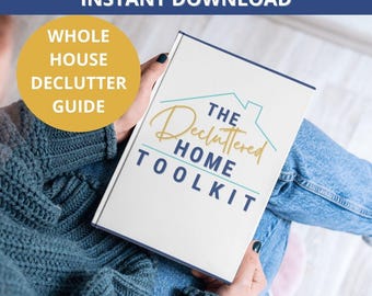 Planer porządkowania domu z listami kontrolnymi, harmonogramami i przewodnikami do wydrukowania (wersja cyfrowa do pobrania)