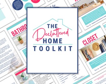 Declutter Planner - Declutter Printable - The Decluttered Home Toolkit - Home Decluttering - Home Organization