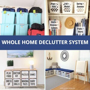 Decluttering Planner Bundle Printable, Decluttered Home Toolkit, Home Organization Planner, Room by Room Checklists, ADHD Declutter, PDF