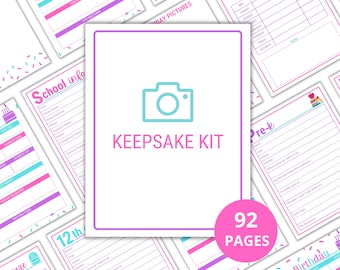 keepsake memory printables kids | kid interview keepsake printable | keepsake interview printables kids | kids memory box printables