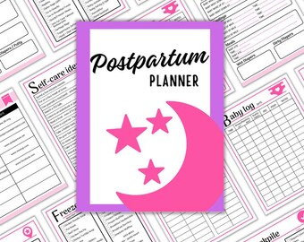 Planer poporodowy do druku – dzienniki opieki nad dzieckiem i sobą (wersja cyfrowa do pobrania)