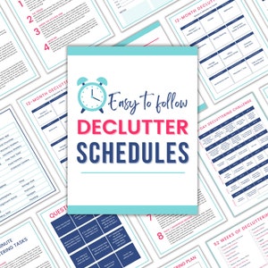 Declutter Planner | Declutter Printable | Declutter Schedules Easy-to-Follow | Home Decluttering | Home Organization