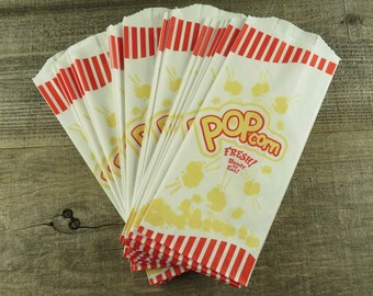 Popcorn Bag. Junk Journal Supply Vintage Style Popcorn Bags 25 Journal Decoration