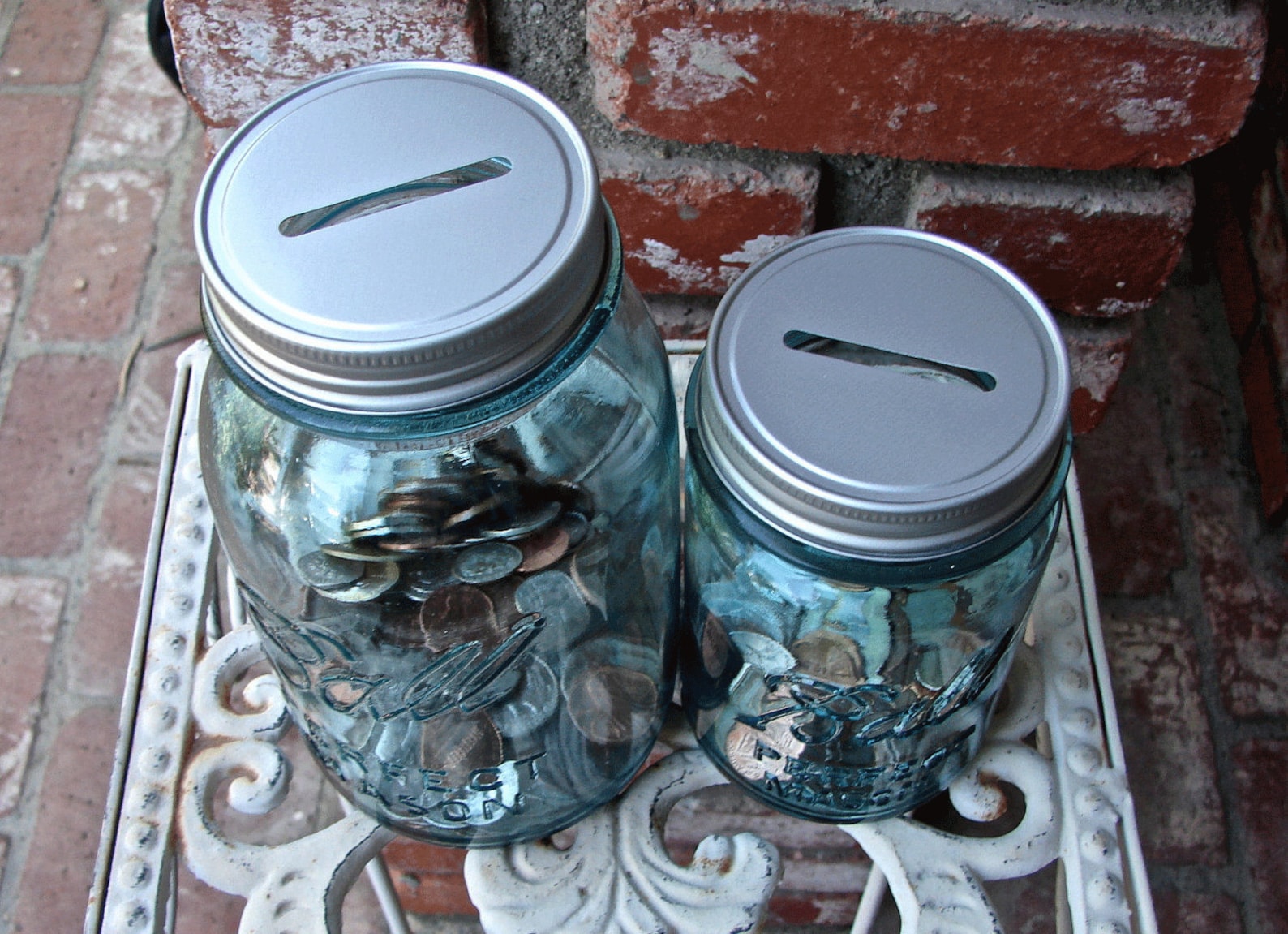 Mason Jar Coin Slot LidMason Jar Bank LidMason Jar Piggy Etsy