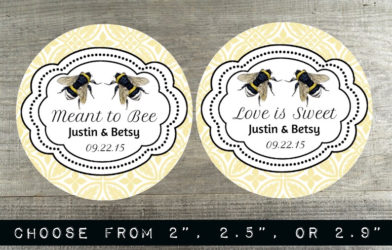 Personalized Stickers Personalized Labels Meant to Bee - Etsy