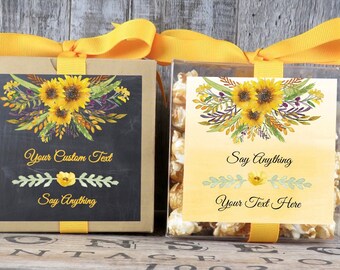 Personalized Favor Box - Personalized Cupcake Box - Wedding Favor - Party Favor - Shower Favor - Custom Favors - Personalized Favor BX - YCF