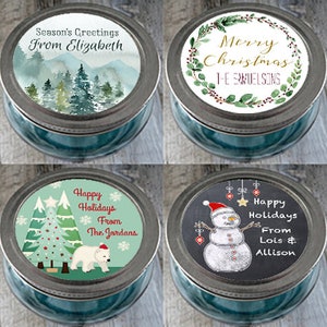 Free Printable Mason Jar Labels for Christmas Gifts