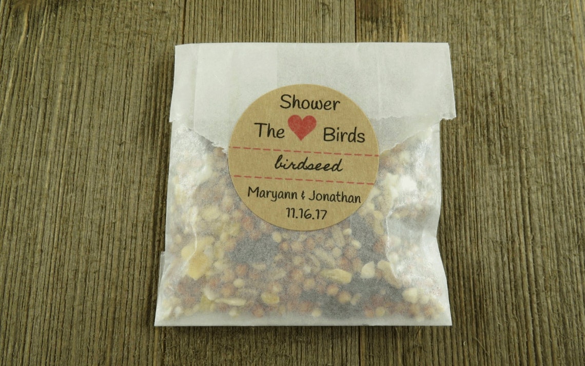 DIY Bird Seed Seed Favors Wedding Favors Party Favors Etsy