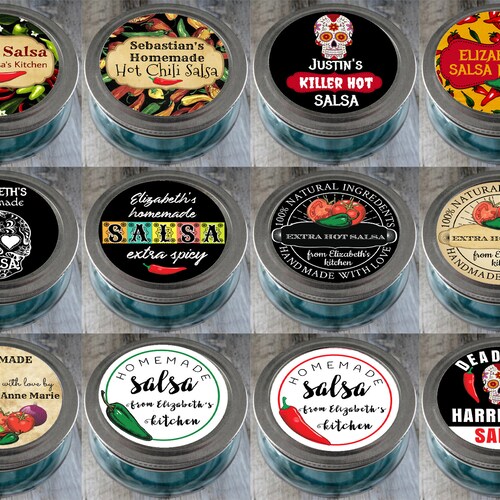 60 Homemade Salsa Labels 60 Homemade Salsa Labels