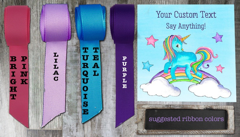 Personalized Favor Box Personalized Cupcake Box Rainbow Unicorn Party Favor Shower Favor Birthday Personalized Favor BX RU image 5