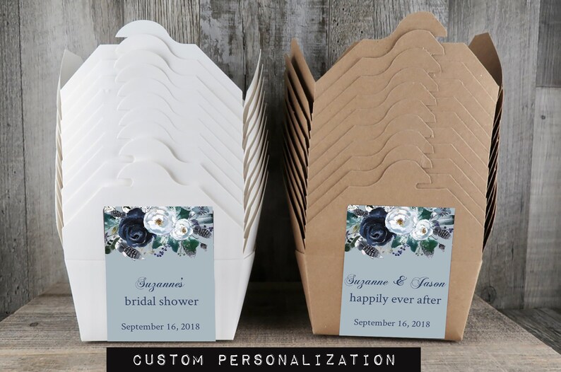 Cake Boxes Personalized Wedding Cake Take Out Boxes Blue Etsy