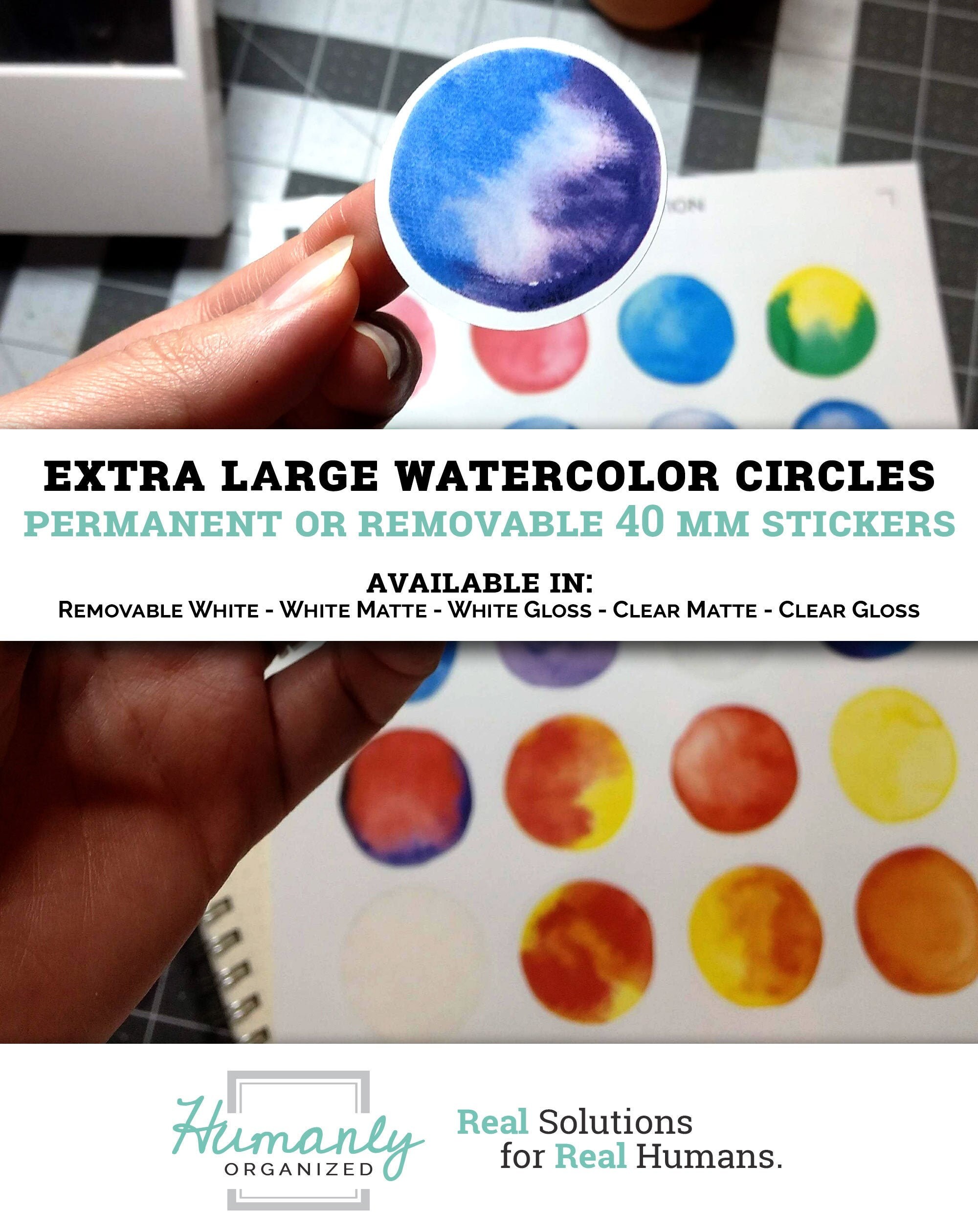 Large Watercolor Cute Stickers for Planners and Bullet Journals ...