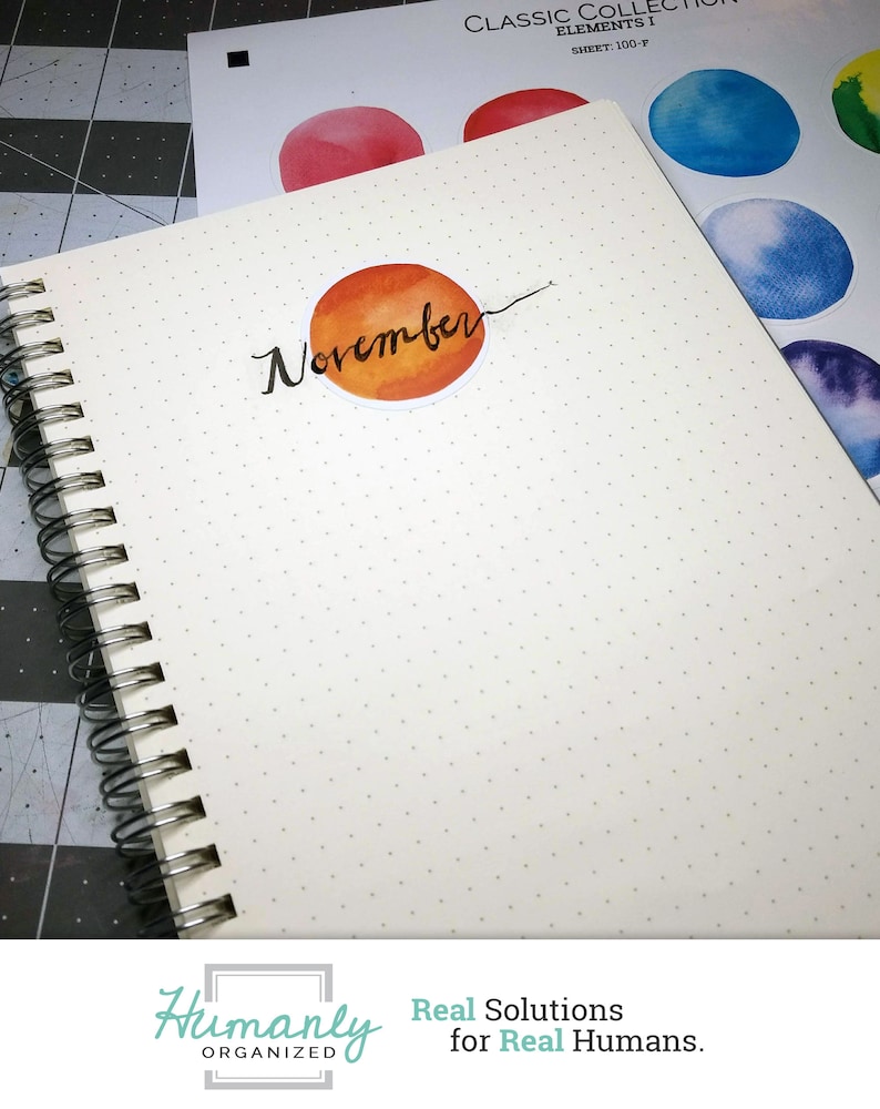 Large Watercolor Cute Stickers for Planners and Bullet Journals ...