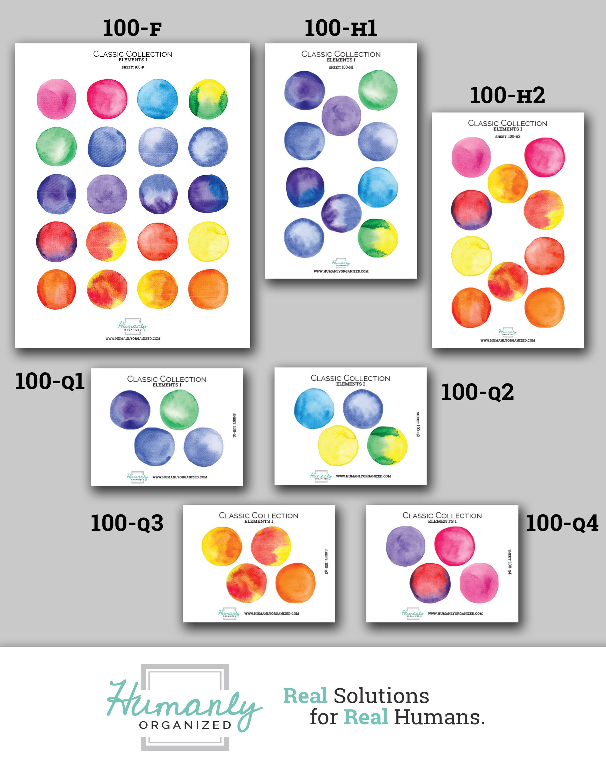 Large Watercolor Cute Stickers for Planners and Bullet Journals ...