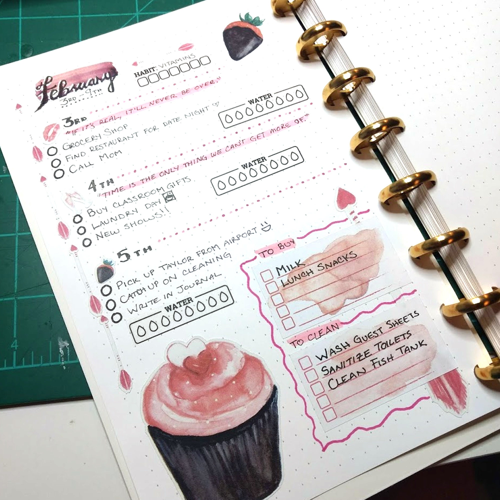 Functional Ess Sticker Water Tracker Functional Stickers for Bullet Journals | Easy to Use ...