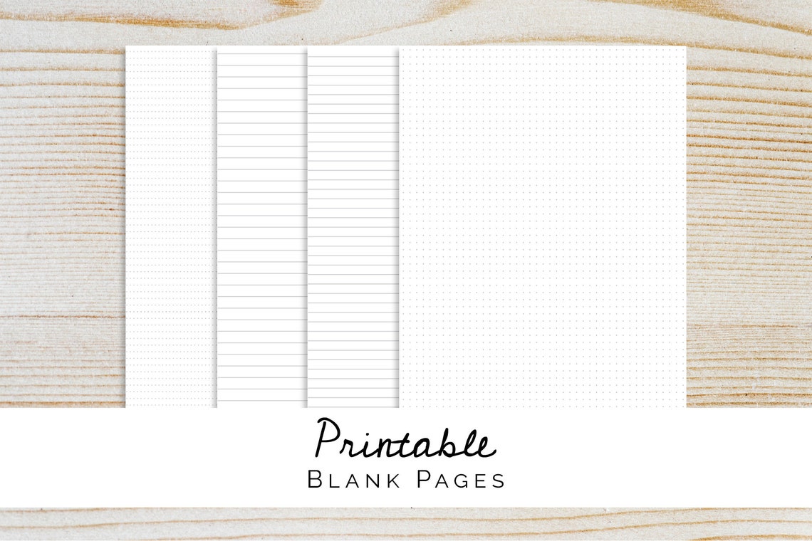 Easy-to-see 5mm Dot Grid Blank Pages Printable Bullet - Etsy