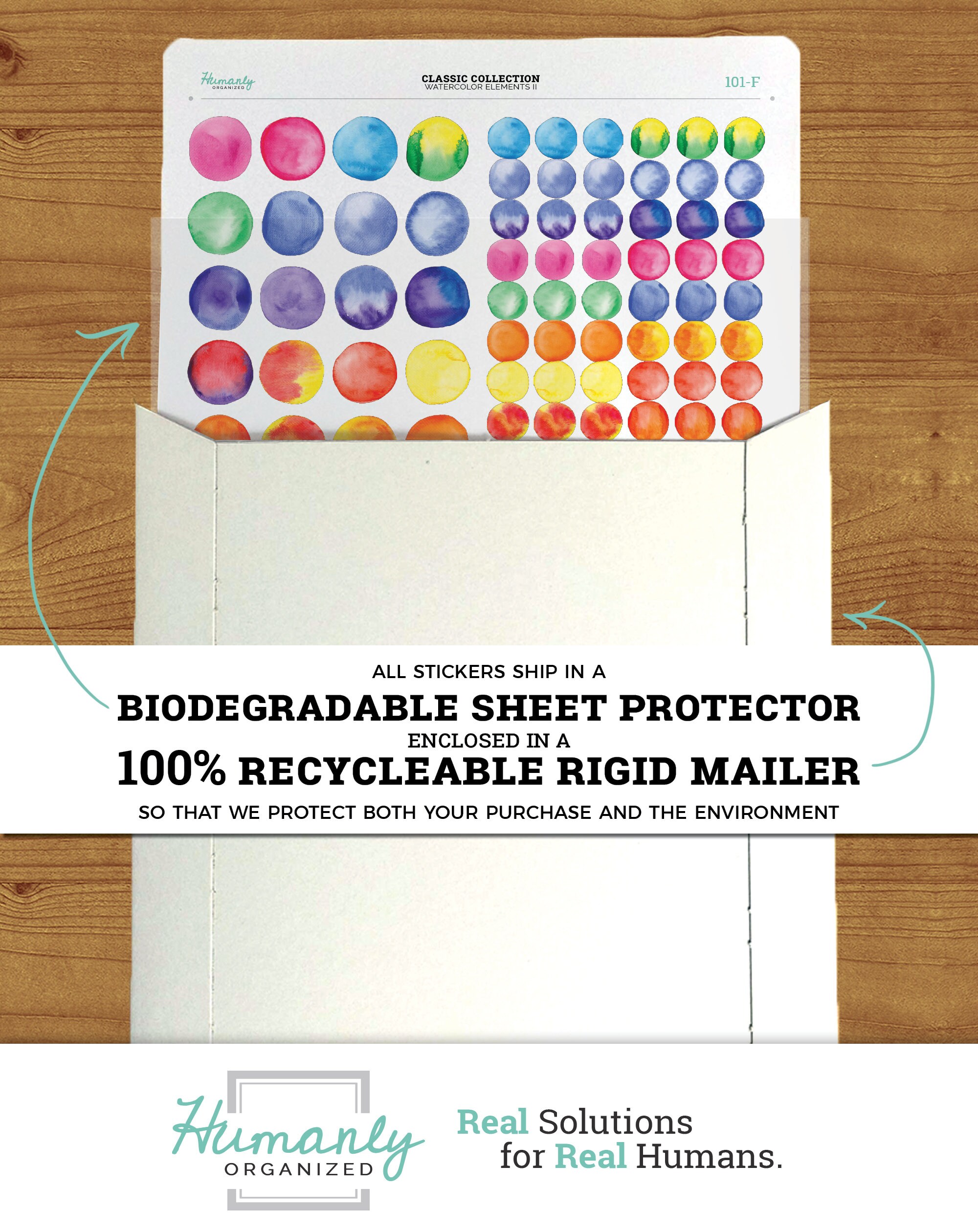 180 Watercolor Dot Stickers for Bullet Journals - Minimalist Stickers ...