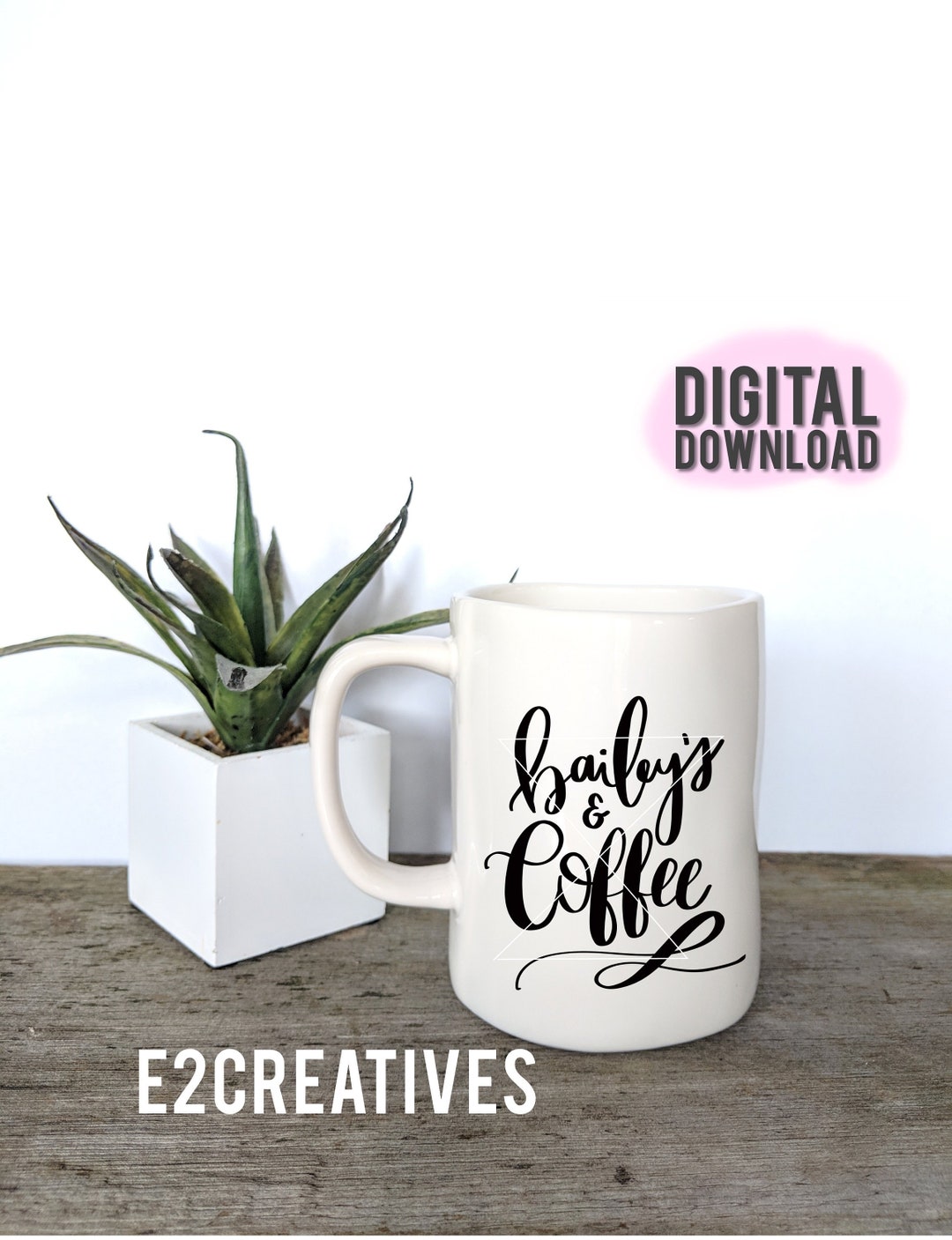 Svg Brailey Baileys & COFFEE SVG Cuttable INSTANT Download File. - Etsy