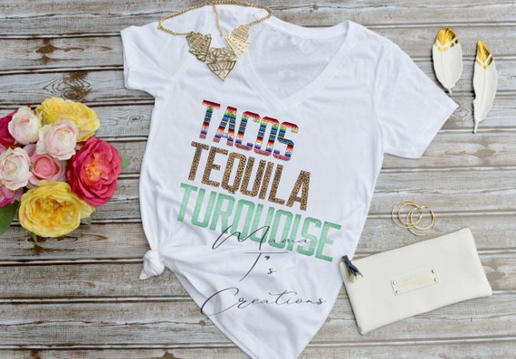 Download Tacos Tequila Turquoise Design Design Digital File | Etsy