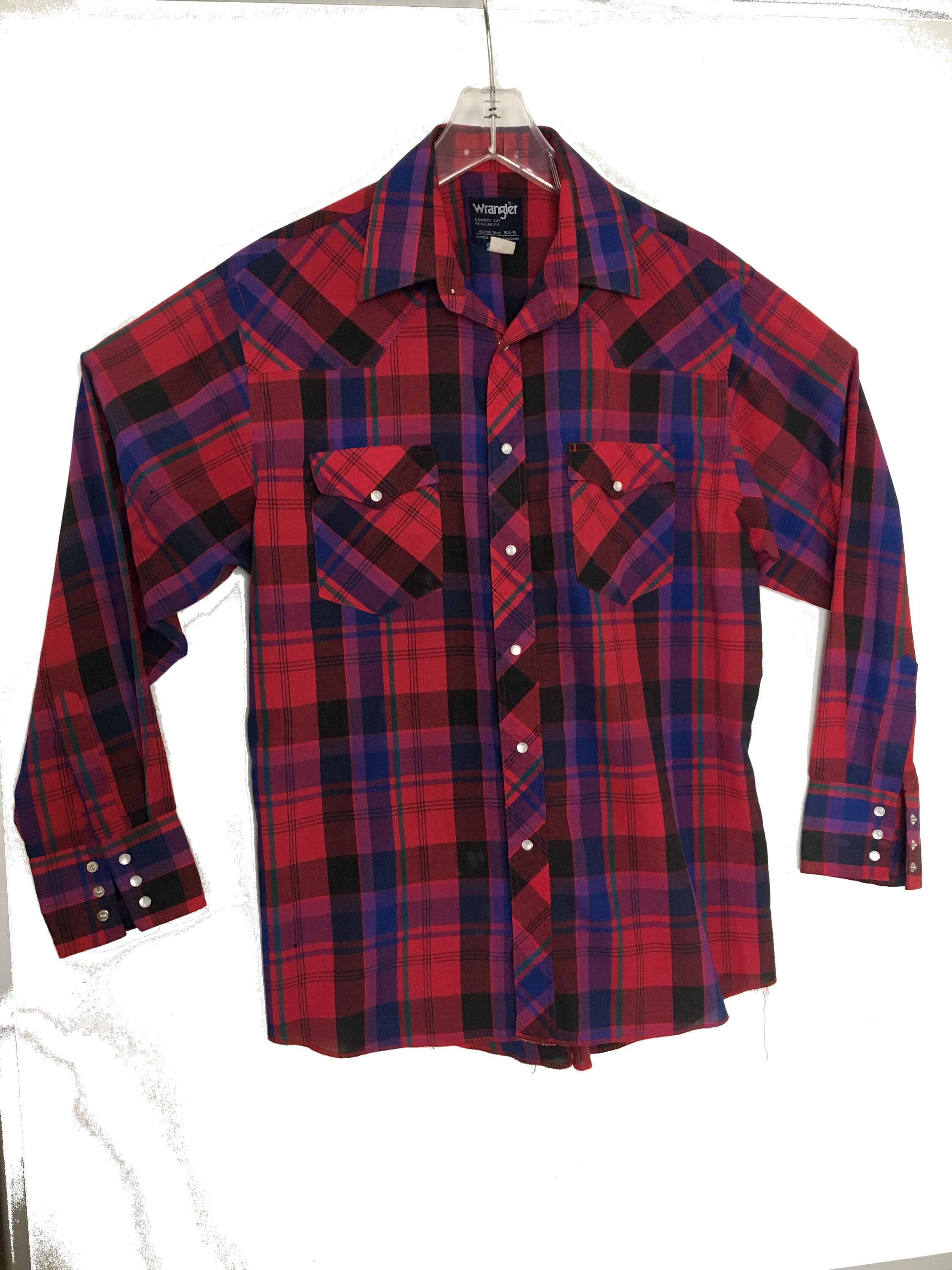 Vintage Wrangler Mens Pearl Snap Shirt 