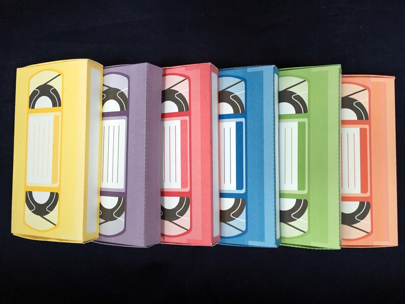 Retro VHS Tapes Gift Card Holders Party Favor Gift Boxes Etsy Hong Kong