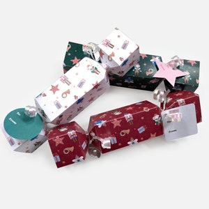 Holiday Nutcracker Favor Gift Boxes - 3 Colors - Printable PDF - Instant Download
