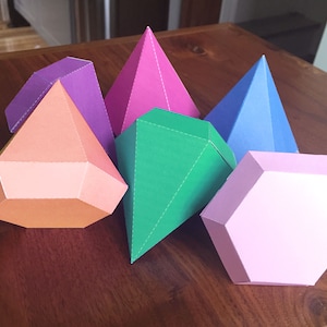 Cajas de regalo para fiestas con estampado de diamantes y piedras preciosas: PDF imprimible: descarga instantánea