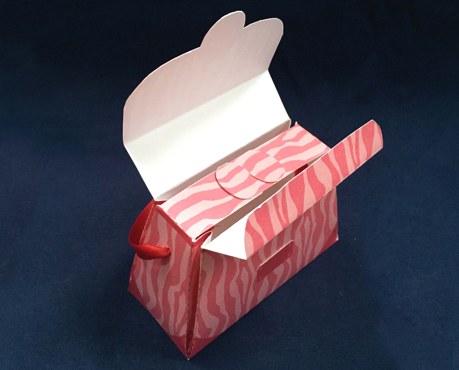 Animal Print Purse Party Favor Gift Boxes - Printable PDF - Instant ...