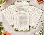 Garden Baby Shower Games Bundle, Farmers Market Baby Shower Games, Printable Baby Games Canva Template, Locally Grown Shower Baby Games