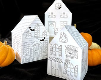 Halloween Haunted House 3D Paper Craft: DIY Activity (Digital Download)