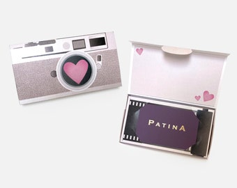 Vintage Camera Gift Card Holder, Party Favor Gift Box, Paper Toy Printable - Printable PDF Instant Download