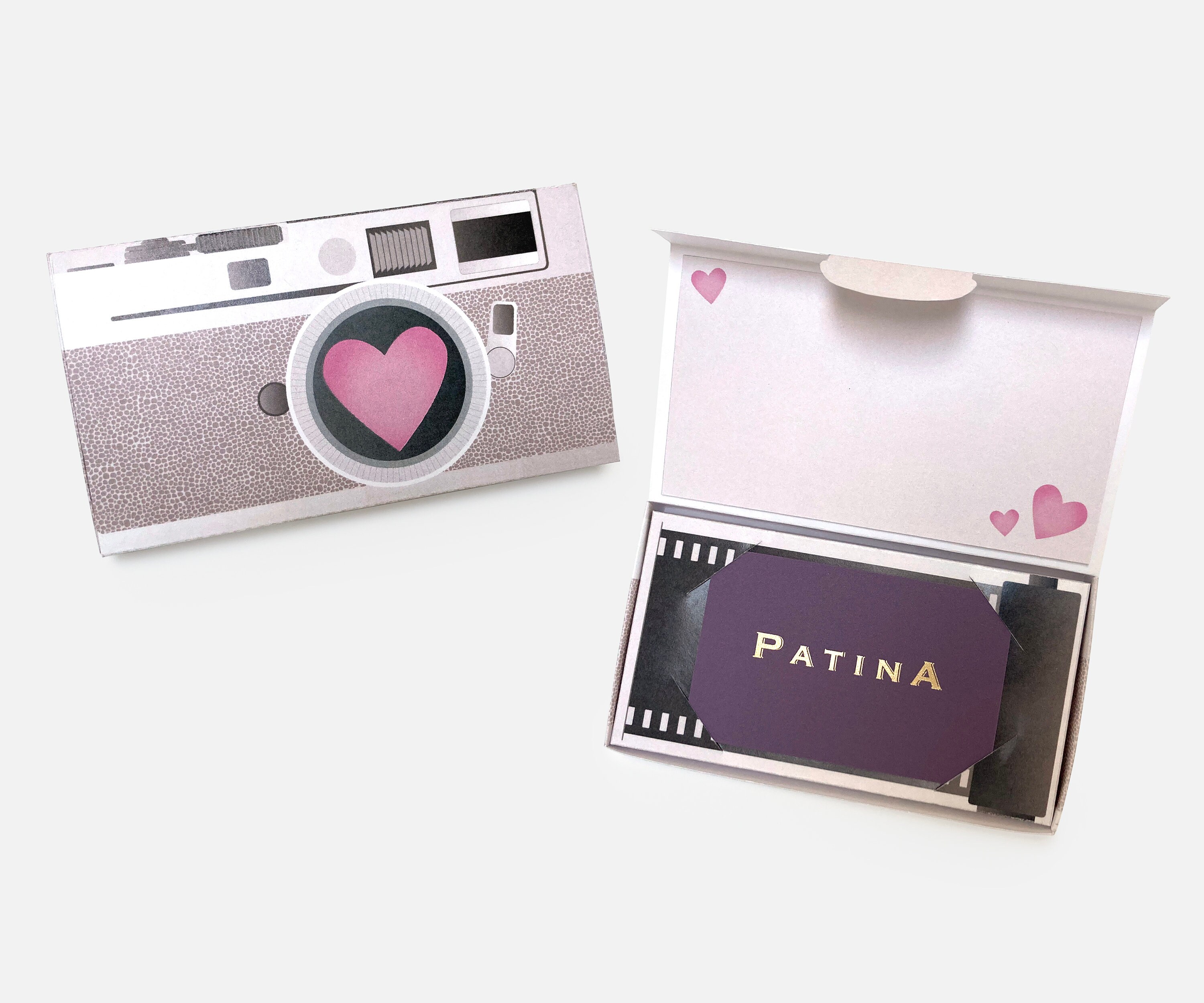 Vintage Camera Gift Card Holder, Party Favor Gift Box, Paper Toy Printable - Printable PDF Instant Download
