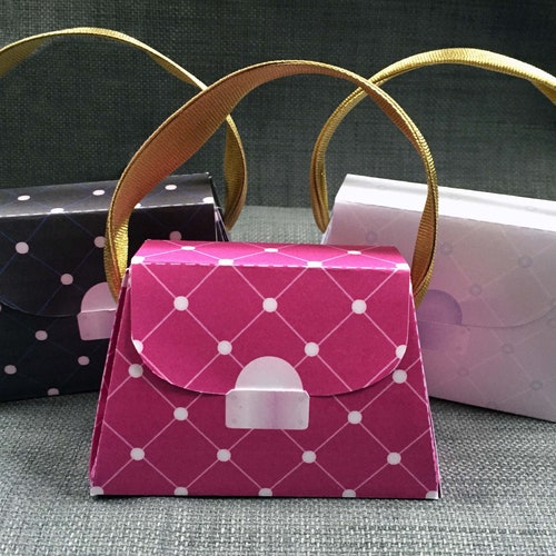 Purse Party Favor Gift Boxes Printable PDF Instant Etsy