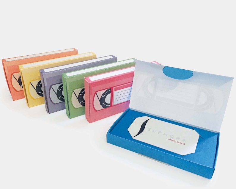 Retro VHS Tapes Gift Card Holders Party Favor Gift Boxes Etsy