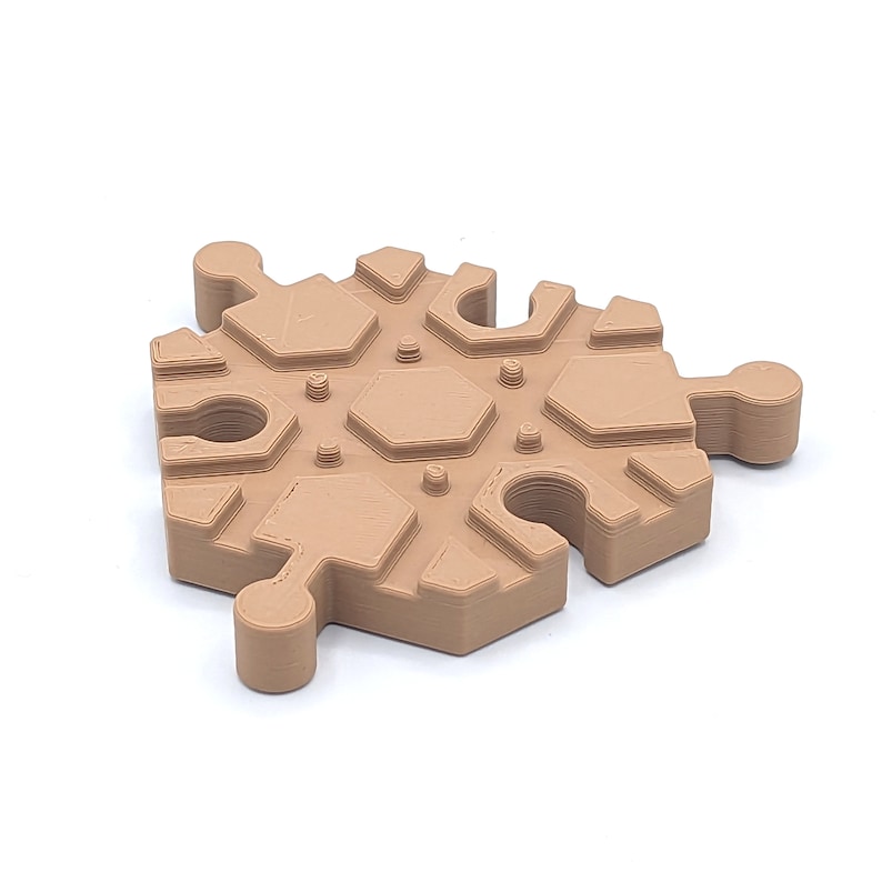 6way Crossing 3D Printed Wooden Train Track Compatible With Brio and