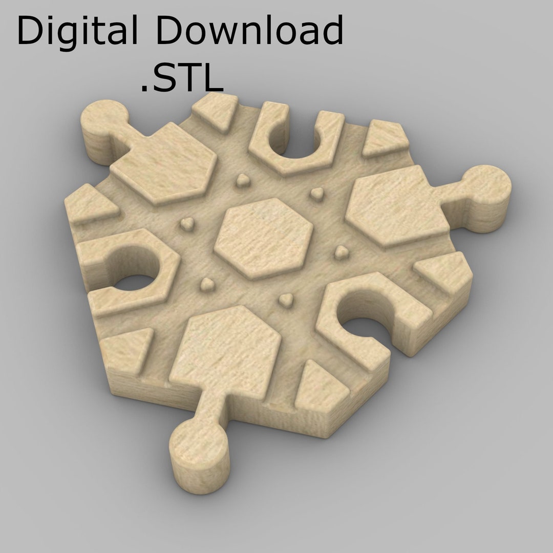 Digital Download 6way Crossing 3D Printed Wooden Train Track
