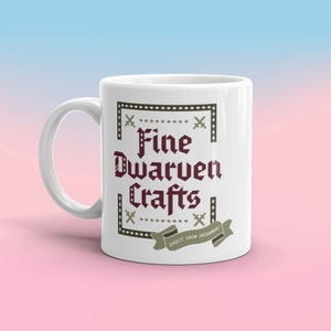 Fine Dwarven Crafts - Dragon Age Inspired Coffee Mugs