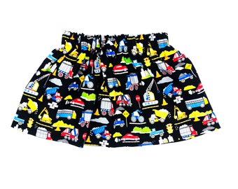 Construction Skirt, Girls Construction Clothes, Construction Vehicles
