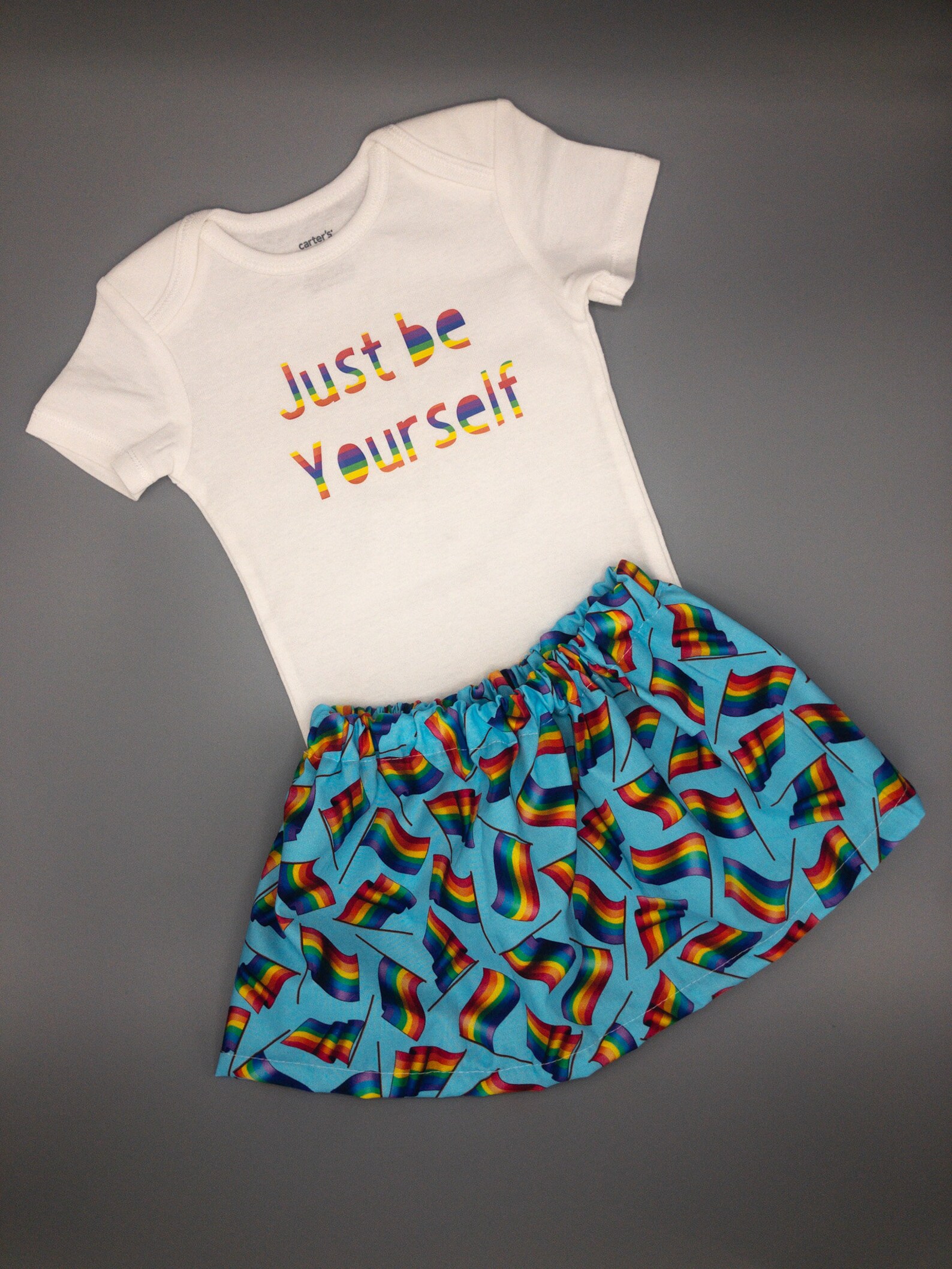 LGBTQ Skirt for Kids Gay Pride Flag Skirt Gay Pride Support | Etsy