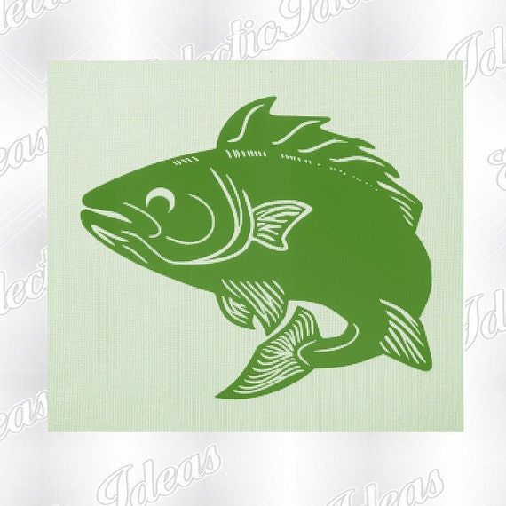Download Jumping Fish Svg Swimming Fish Bass Large Mouth Flipping Etsy