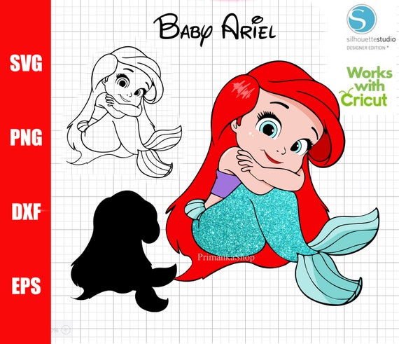 Download Baby Mermaid Svg Cut File Little Princess Svg Little Etsy
