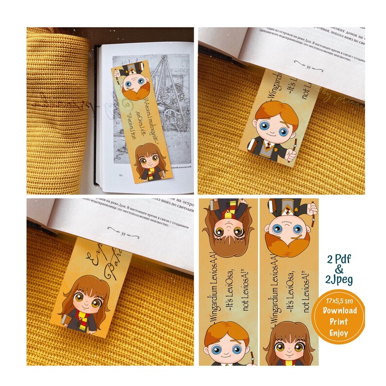 Printable Bookmark Harry Potter, child Hermione Ron Weasley, leviosa bookmark obtain, back again in direction of college or university photo about Harry Potter Printable Bookmark named Printable Bookmark Harry Potter, kid Hermione Ron Weasley, leviosa bookmark down load, back again towards higher education
