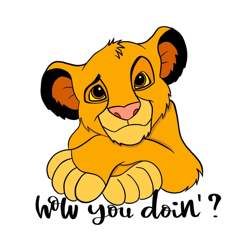 Layered Svg set lion king svg Simba clipart baby lion ...