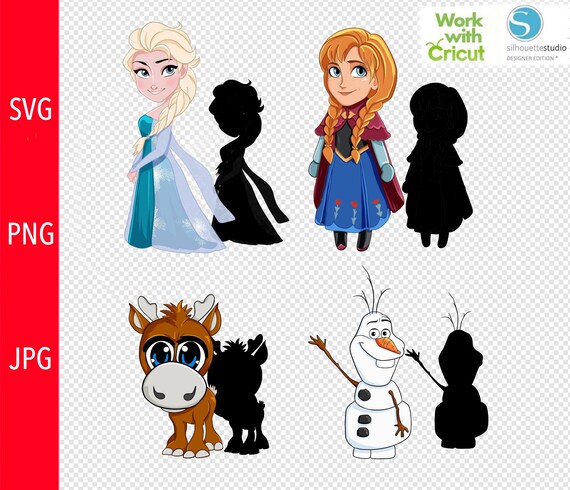 Download Let It Go Svg Frozen Svg Clipart Sisters Anna And Queen Elsa Etsy